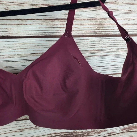 Honeylove Burgundy and Black Bra - Picture 11 of 12